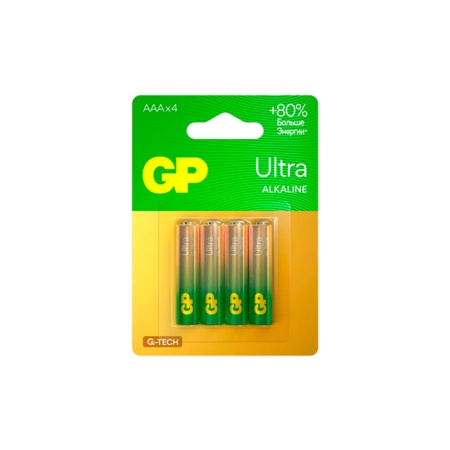 Батарейкa алкалиновая GP Ultra new, AAA, 4 шт.